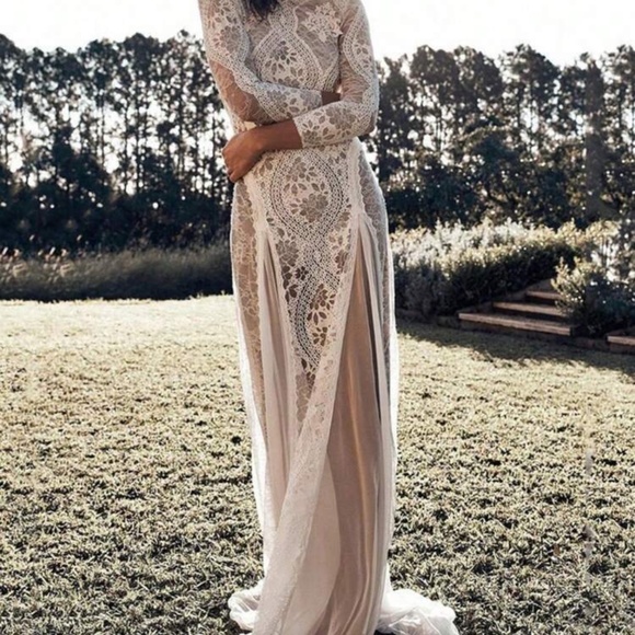 EMMA BOHO BEACH WEDDING DRESS - Picture 2 of 5